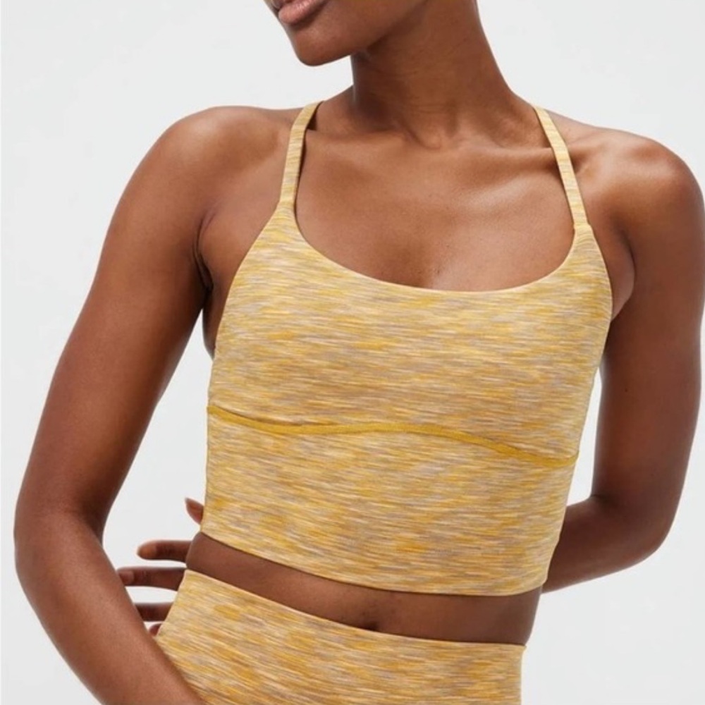 SOLD Outdoor voice flow crop top in sunset S